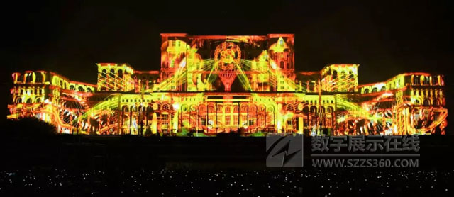 2018年中歐旅游年燈光秀上的3D mapping