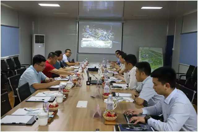 山東水發(fā)文化董事長潘若雷一行蒞臨日照科幻谷項目現(xiàn)場進行調研